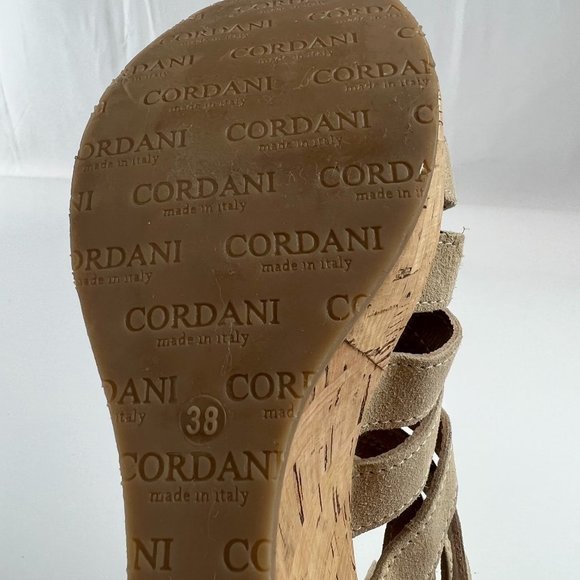 Cordani Made in Italy Electra Wedge Suede Cage Platform Sandal - Picture 12 of 16